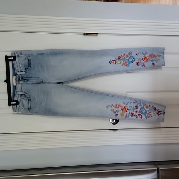 DRIFTWOOD Denim - DRIFTWOOD JACKIE HIGH RISE EMBROIDERED SKINNY JEANS DENIM PANTS